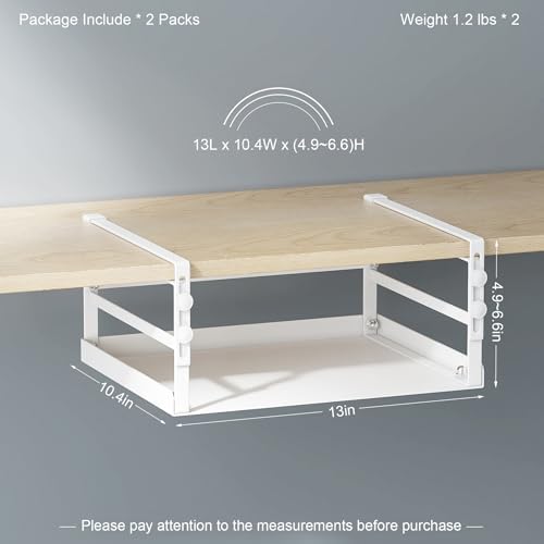 Adjustable Under Shelf Storage, Metal Basket Organizer for Kitchen Cabinet - Image 3