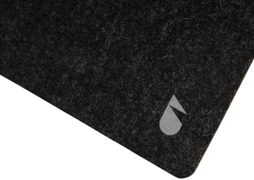 Oakywood Felt and Cork Mouse Mat Pad – Office Desk Accessories for Men & Women – Work from Home Accessories – 100% Merino Wool & Cork - Anthracite 28x22cm - Image 5