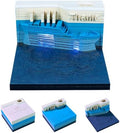 3D Art Calendar Memo Pad 2027,3D Titanic Weekly Calendar Notepad With Light&Pen Holder, 3D Memo Pad Desk Calendar DIY Decoration Gift by SIWEME