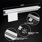 4 Pack 18 Inch Aluminum Ticket Holder for Restaurant, Slide Check Rack for Kitchen Orders, Cafe Bills, and Bar Tabs - Image 2