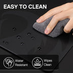 Redragon PG1M Glass Mouse Pad - Ultra-Smooth Precision Surface with Non-Slip Base, Easy to Clean, Hard Mousepad for Gaming - 11.8 x 11.8 x 0.15 inches, Black - Image 5