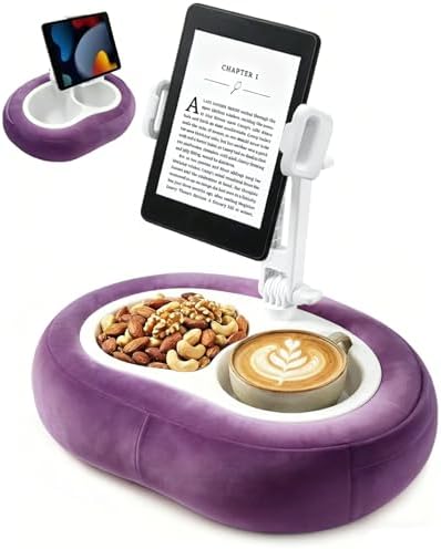 Miledi Tablet Pillow Stand for Bed with 360° Rotating Holder, Purple by Miledi