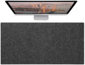 Large Felt Desk Pad Mat Non-Slip Desktop Protector, Table Accessories for Home and Office(Black Gray,47.2"x23.6") by Unknown