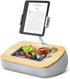 ERGONOV Tablet Pillow Stand with Snack Bowl,iPad Holder for Bed -Birch Gray by ERGONOV