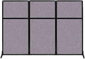 Versare Workstation Partition | Portable Wall Divider | Modern Office Cubicle | Free Standing Privacy Screen | Flexible Work Space | 99" x 70" Cloud Gray Fabric Panels by VERSARE
