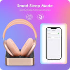 Headphone Charging Station for AirPods Max 1 & 2 - Magnetic Charger Dock with Lightning & USB-C Connectors, LED Indicator, Easy Drop-in Charging (Orange) - Image 4