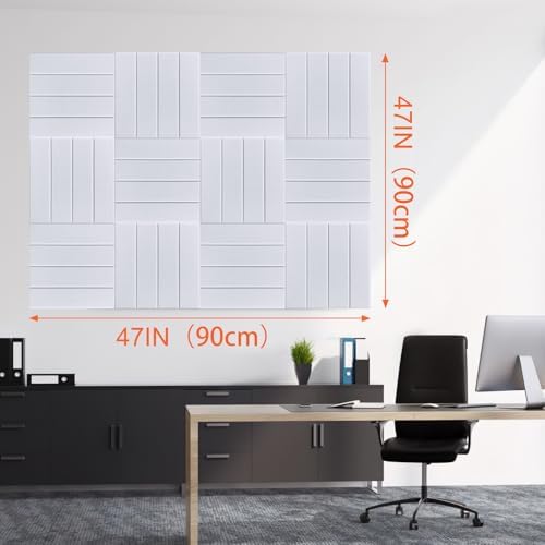 Cork Boards for Walls 48" x 36" Felt Board Alternative, 12 Pack Felt Wall Tiles Bulletin Board, Large Cork Board for Office Pin Board Tack Board Cork Boards - Image 6