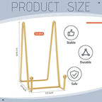 Mixweer 12 Pcs Book Stands for Display Metal Stand, 6", Gold - Image 2
