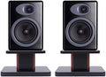 Computer/Bookshelf Desktop Speaker/Studio Monitor Stands | 33 lb Load Capacity, Medium-Density Fiber Core, Cable Clips and Ties, 9.3" x 7.3" Top Platform by haedspup