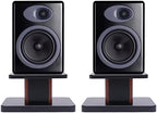 Computer/Bookshelf Desktop Speaker/Studio Monitor Stands | 33 lb Load Capacity, Medium-Density Fiber Core, Cable Clips and Ties, 9.3" x 7.3" Top Platform by haedspup