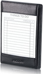 HISCOW Leather 3x5 Index Card Holder, Pocket Note Jotter, Black by HISCOW