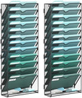 SUPEASY 13-Tier Wall File Organizer, Wall Mounted Mail Sorter, 2 Pack by SUPEASY