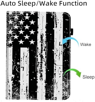 Case for Samsung Galaxy Tab S10 FE Plus 13.1 Inch 2025 Model (SM-X620/X626),Card Slot PU Leather TPU Case Pen Holder Auto Wake Sleep,Vintage American Flag - Image 7