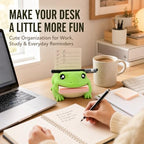 Frog Sticky Note Holder, 3D Printed Desk Organizer - Image 4