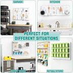 EVERHANGER Metal Pegboard Panels, Heavy Duty Pegboard Wall Organizer - Image 4