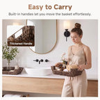 StorageWorks Pantry Baskets for Organizing, Storage Baskets, Water Hyacinth - Image 5