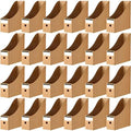 Thenshop 24 Pcs Magazine Files Cardboard Holders,Classic,Brown by Thenshop