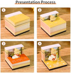 3D Memo Pad Time Piece Calendar 2027, 3D Tear-Off Art Desk Calendar 2027, Creative 3D Memo Pad Paper Art Tree House DIY Paper Carving Decoration (Sunny Duck) - Image 6