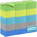 HOMEXCEL Microfiber Cleaning Cloth 150 Pack, 12.5 x 12.5 inch Microfiber Towels for Cars, Ultra Absorbent Car Washing Cloth, Lint Streak Free Cleaning Rags for Car, Kitchen, and Window, Multicolor by HOMEXCEL