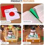 3D Calendar 2027, Desk Time Piece Calendar 2027,Tear-Away 3D Paper Art Notepad w LED Lights,Creative 3D Memo Artsy Pad Calendars, DIY Paper Carving Gift (N) - Image 6