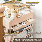 5 Tier Rolling Book Cart Multi-Functional Movable Storage Bookshelves - Image 3