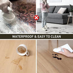 3'x6' Vinyl Runner Rug for Hallway, Clear Waterproof Kitchen Mat for Floor, Non-Slip Plastic Floor Mat for Entryway, Easy Clean Durable Area Mat for Bedroom, Laundry Room - Image 3