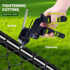 Stainless Steel Cable Tie Gun & 100pcs 12in Black Metal Zip Ties - Image 4