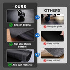 Office Chair Mat for Hardwood Floor: 63" x 51" Extra Large Desk Chair Mat - Image 3