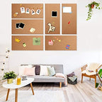 Cork Bulletin Board 17"x8" - 1/2" Thick Cork Board Tiles Frameless Cork Tiles, Self-Adhesive Corkboards Wall Decor with Two Box Bonus Pushpins for Office, School and Home (10pack) - Image 7