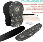 2-in-1 Ergonomic Set, Wave Rise Keyboard Wrist Rest and Massage Bulge Slope Mouse Pad Wrist Support, Cushion Memory Foam Integrated to Relieve Wrist Pain, Constellation - Image 6