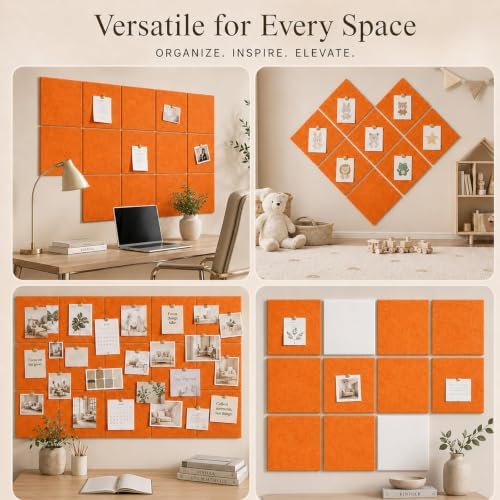 Felt Bulletin Board Tiles, Cork Board Alternative, 48 x 36 in - Image 6