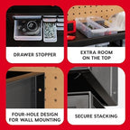 IRIS USA 26-Drawer Teacher Toolbox, Stickers, Markers, Made in USA, Black - Image 5