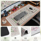 iCasso Mouse Pad with Wrist Rest, Large Desk Mat Set, Purple - Image 4