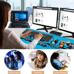Keyboard Wrist Rest and Mouse Pad with Wrist Support Set Ergonomic Coaster,Memory Foam,Easy Typing Pain Relief,Large XL Desk Mat 31.5"x 11.8",Cute Owls on a Branch - Image 7