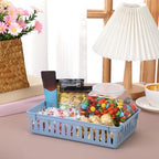 Boao 48 Pieces Plastic Baskets for Organizing 10.24 x 6.5 x 2.36 Inch Rectangular Storage Trays Plastic Organizer Bins Rectangle for Classroom Organization(Mixed Colors) - Image 6