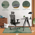 Office Chair Mat for Hardwood Floor&Tile Floor,36"X 48"-Geo Green - Image 2