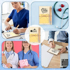 Thenshop 72 Pcs Christmas Nurse Appreciation Gifts Nurse Week Gifts Christmas Bulk 24 Inspirational Wooden Sticky Notes Holder 24 Sticky Notes 24 Ballpoint Pens for Doctor Coworker to Do List Supplies - Image 5