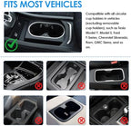Car Tray& Car Desk for Laptop,Dual 360° Rotating,Anti Slip Leather Surface, Food Tray, Cup Holder Table Compatible with Tesla Model Y/3/S, Ford F150/Explorer/Maverick/Home Theater Seating (White) - Image 6