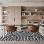 48"x60" Office Chair Mat for Hardwood Floor, Non-Slip Washable Basalt Grey - Image 2