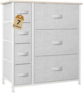 DWVO Dresser for Bedroom, 7 Drawers Fabric, Light Gray by DWVO