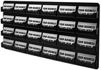 Marketing Holders Wall Business Card Holder with Hanging Hardware for 3.5" x 2" Contact or Appointment Cards Medical Dental Corporate Offices Community Centers 24 Pockets Black Acrylic One Piece - Image 6