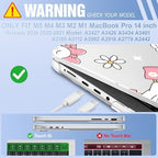 May Chen for 2026 MacBook Pro 14-inch M5 M4 M3 M2 M1 Pro/Max Chip, Release 2026 2025-2021, Model A3427 A3426 A3434 A3112 A3401 A3185, Plastic Hard Shell with Keyboard Cover, Cute Goose Spring - Image 2