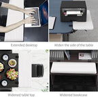 Desk Extender 24‘’ x 12 Inch Foldable Table Extension Folding Wall Table Keyboard Extender for Desk Clamp-on Shelf for Dorm Bunk, Office, Kitchen Bar, RV Countertop, Laundry Room (White) - Image 5