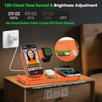 Dual Phone Foldable Wireless Charging Station for Apple, Couple&Family Use - Image 4