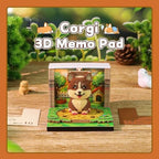 3D Calendar 2027,Time Piece Calendar 2027,Cute Corgi 3D Art Notepad Calendars,3D Memo Pad,Tear Away Calendars,Christmas Gift,New Year Gift (Corgi) - Image 6