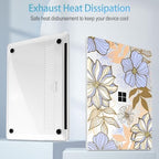 Mektron Case for 13.8" Microsoft Surface Laptop 8/7 (2026/2024) Surface Laptop 13.8 Inch Cover Fits Model 2036, Keyboard Cover +Screen Protector +Dust Plugs, Abstract Floral - Image 4