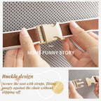 Non-Slip Rocking Chair Cushion Semi-Enclosed Desk Chair Cushion with High Back Support Soft Office Chair Cushion with Ties Removable Cover Dorm Seat Cushion,35.4 * 19.15in - Image 4
