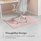 Anji Mountain 48" x 36" Rug'd Office Chair Mat for Carpet & Hardwood Floor - Image 3