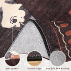 DUKINO 2x4 Rug Runner, Washable Dog Bathroom Rug Soft Non Slip, Brown - Image 6