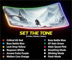 Gaming Mouse Pad - Desk Mat Gaming Mouse Pad, 90x40 Medium Extra Large Extended Big Long Huge XL XXL and XXXL RGB LED Light Mousepad for a Computer, PC Mats Mousepads Frostblade Warrior - Image 3